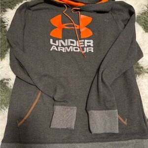 Under Armour Gray and Orange Hoodie